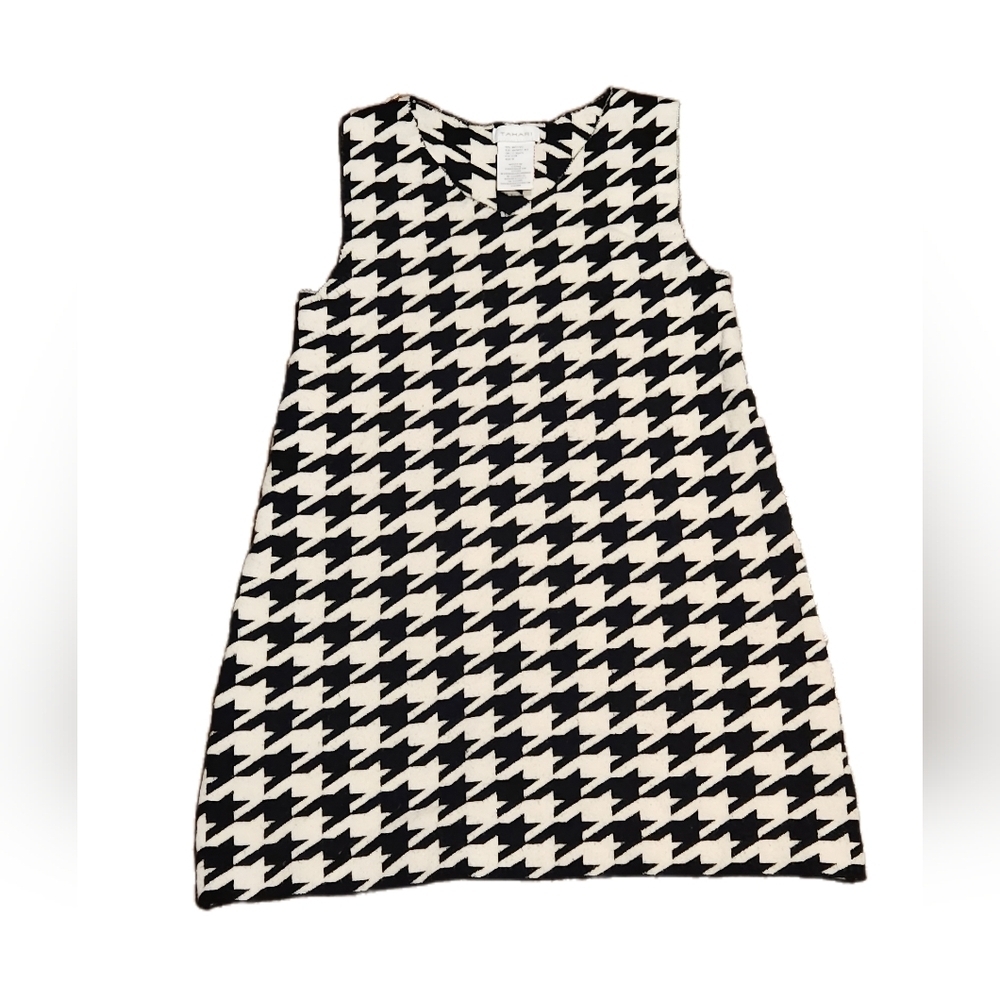 Women's Tahari Houndstooth Sleeveless Top- Medium
